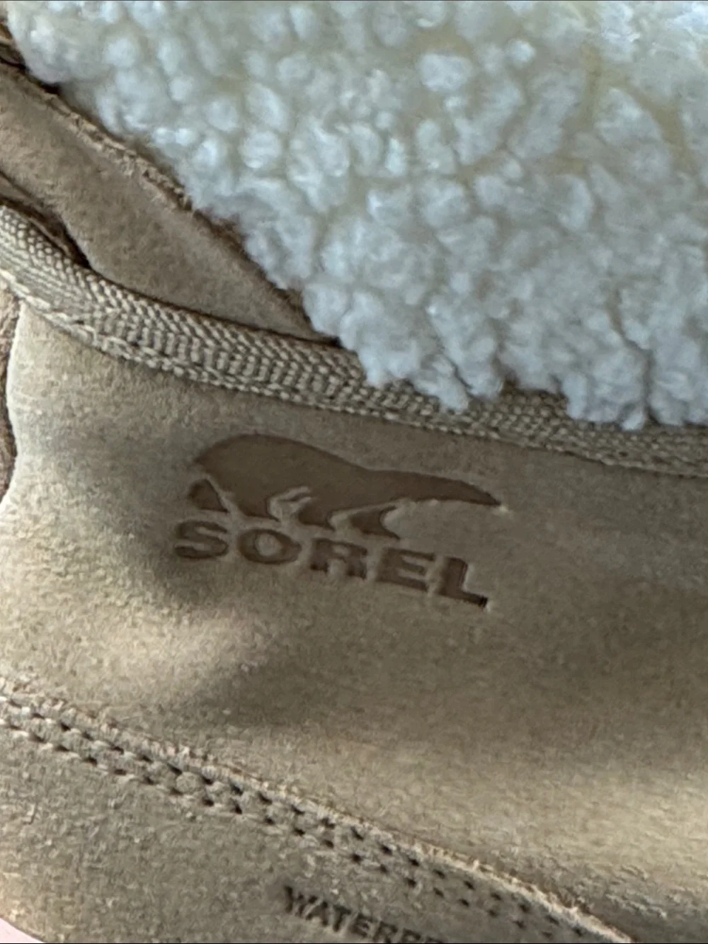 Sorel Women's Light Tan Suede Shearling-Lined Winter Boots Sz 9.5